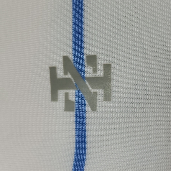 IZOD GOLF XL BLUE ORANGE STRIPPED POLO - Picture 4 of 5